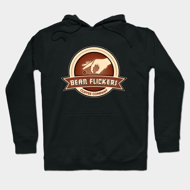 Bean Flickers Coffee Company Hoodie by AngryMongoAff